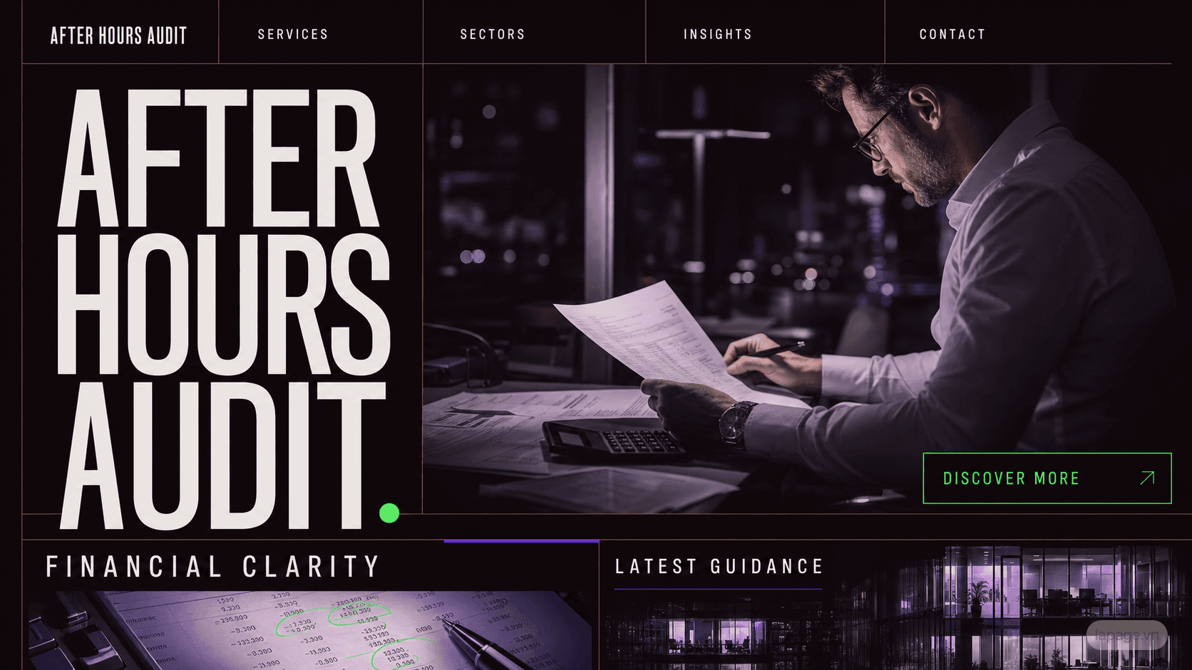 After Hours Audit website direction preview
