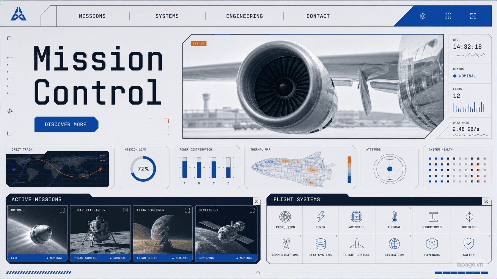 Preview of the related Mission Control website direction