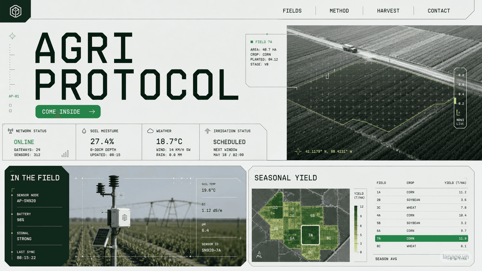 Preview of the related Agri Protocol website direction