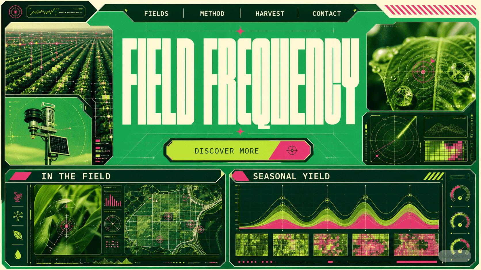 Field Frequency website direction preview