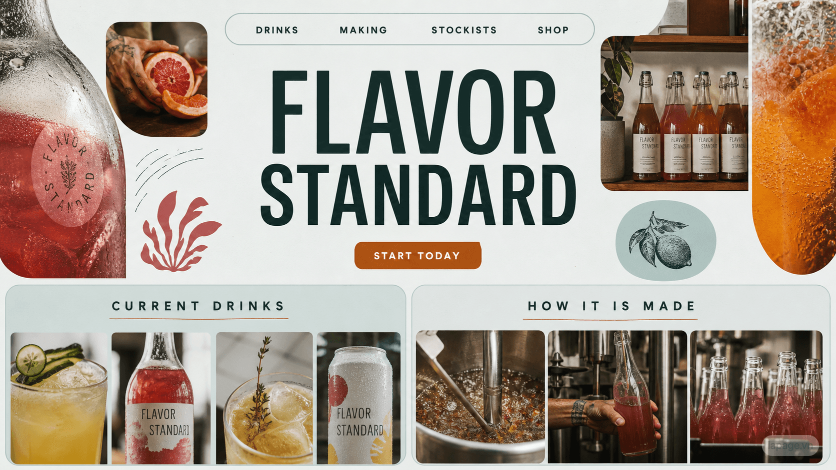 Preview of the related Flavor Standard website direction
