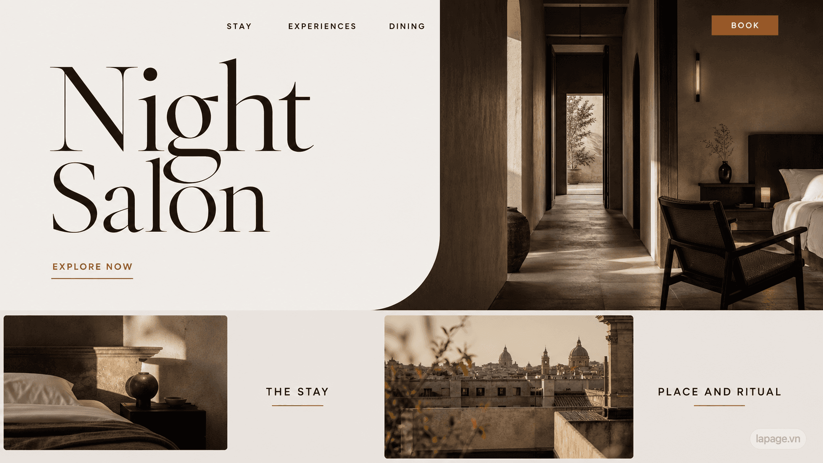 Preview of the related Night Salon website direction