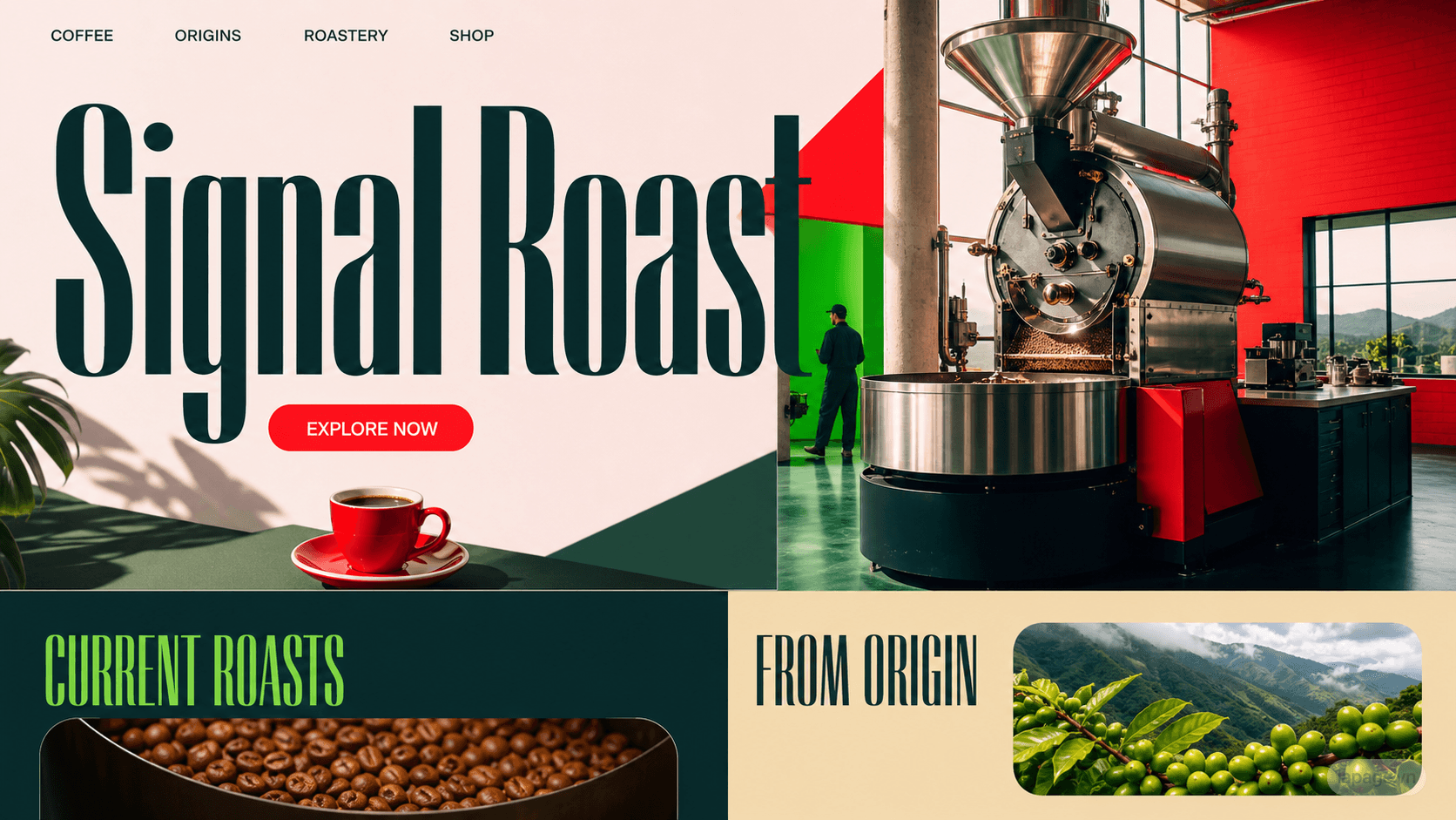 Preview of the related Signal Roast website direction