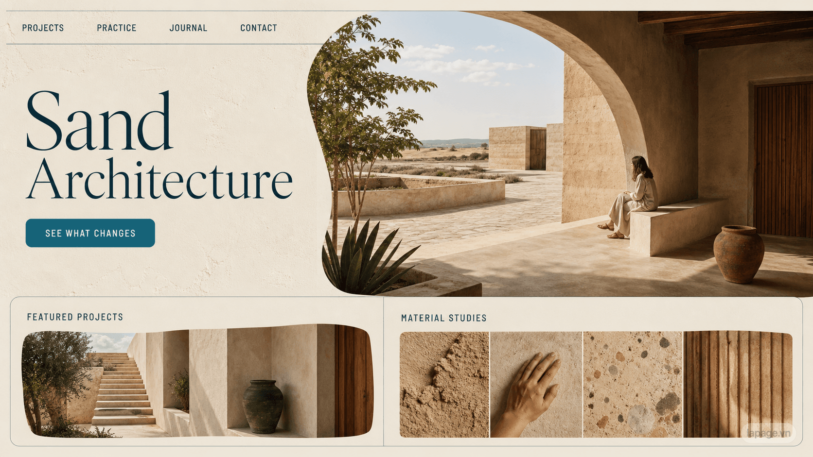 Preview of the related Sand Architecture website direction