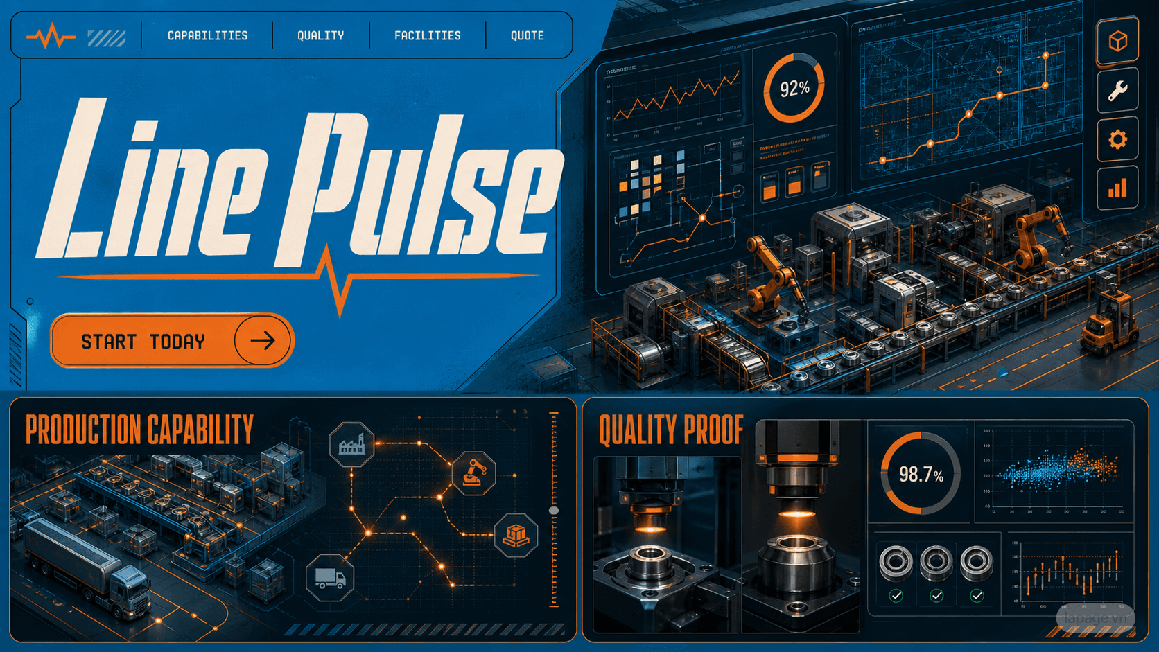 Preview of the related Line Pulse website direction