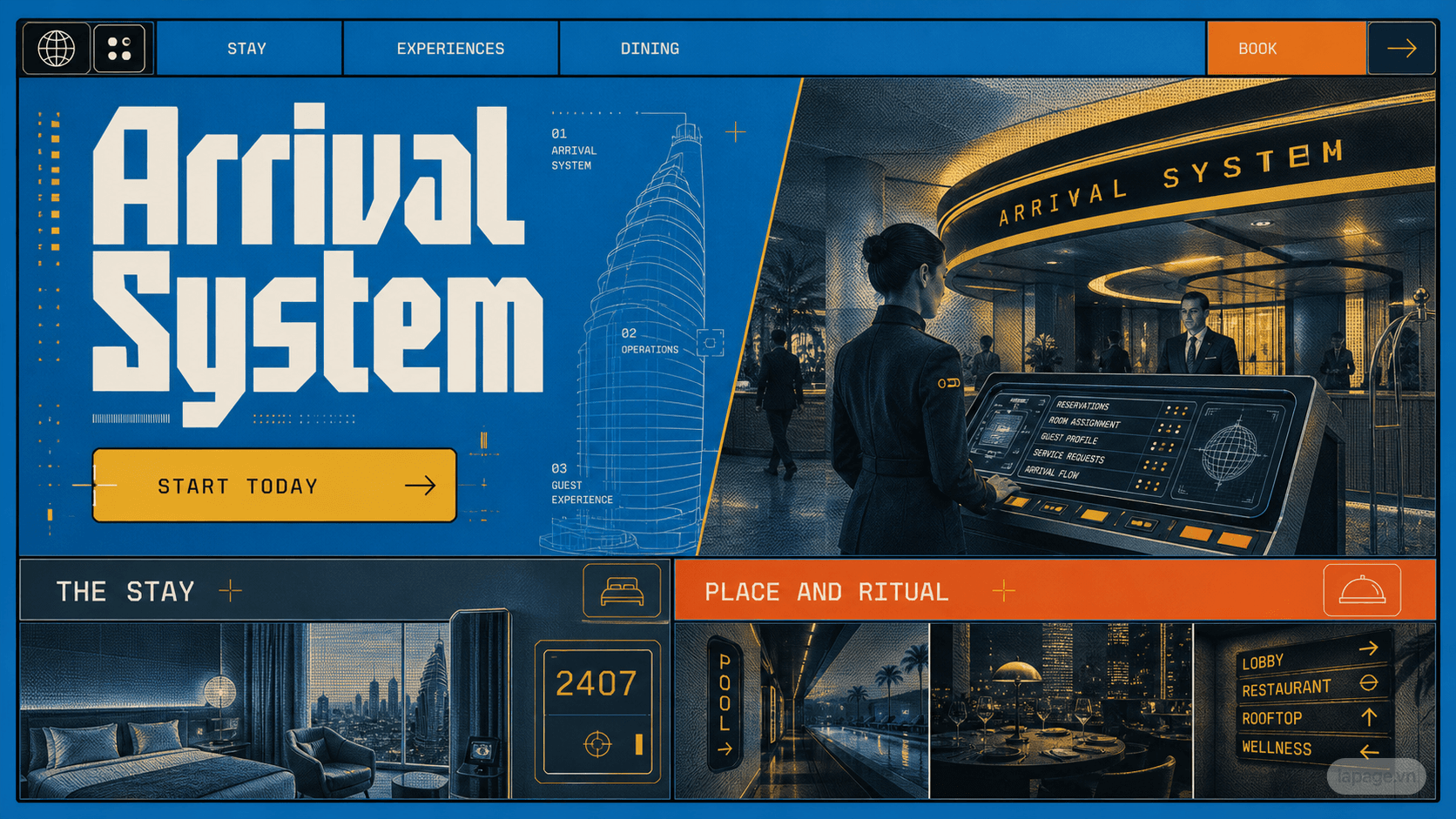 Preview of the related Arrival System website direction