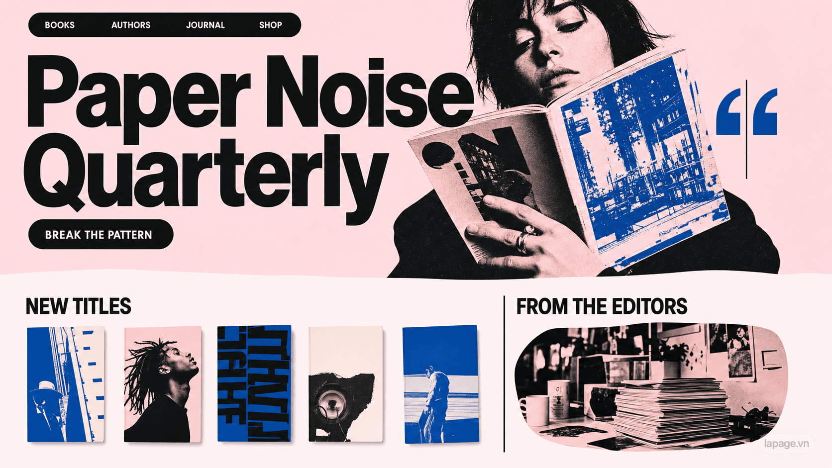Preview of the related Paper Noise Quarterly website direction