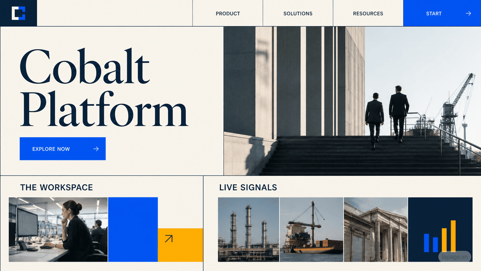 Preview of the related Cobalt Platform website direction