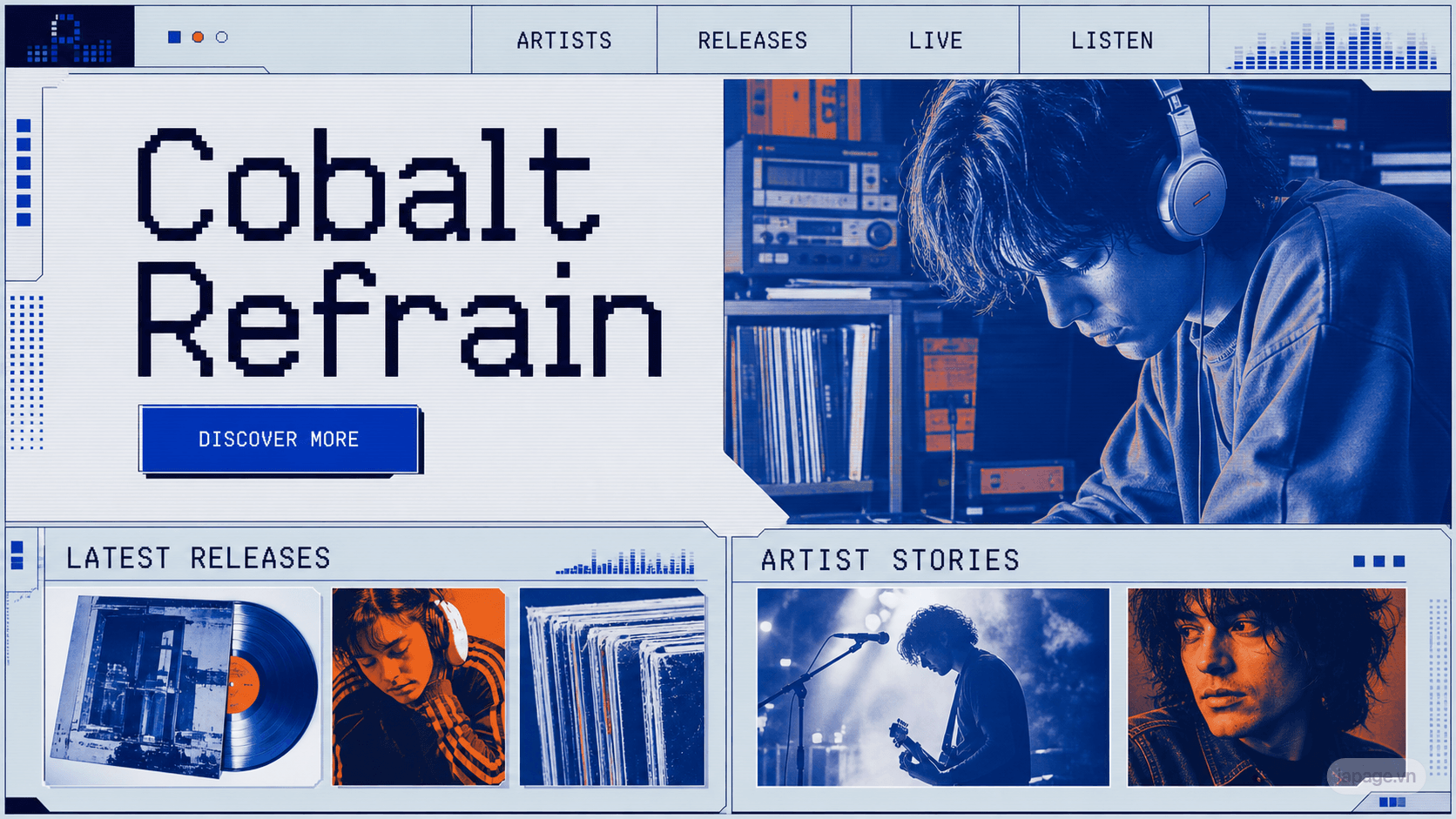 Preview of the related Cobalt Refrain website direction