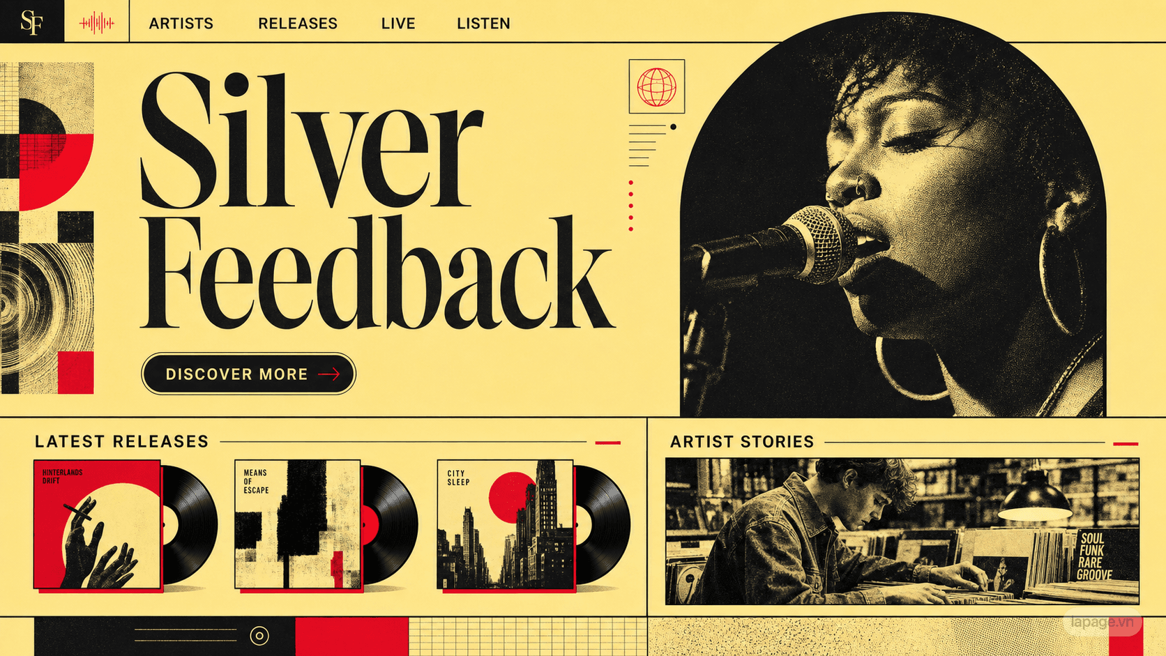 Preview of the related Silver Feedback website direction