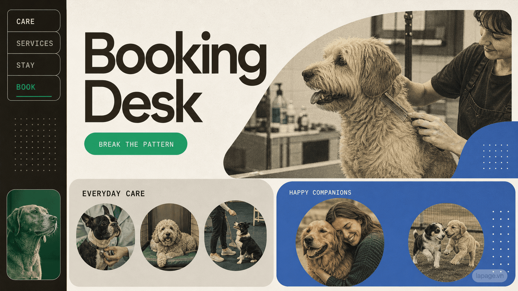 Preview of the related Booking Desk website direction