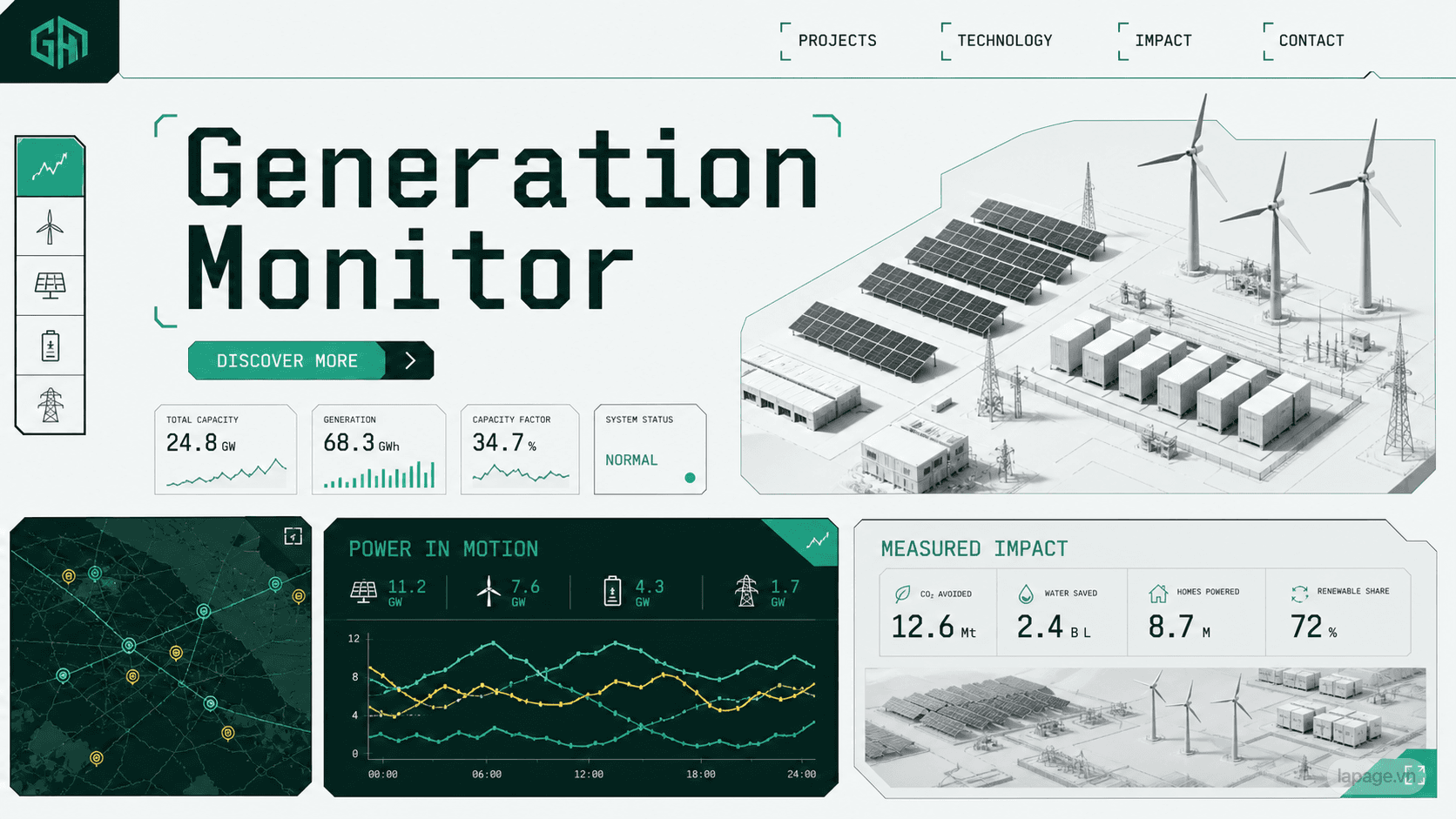 Preview of the related Generation Monitor website direction