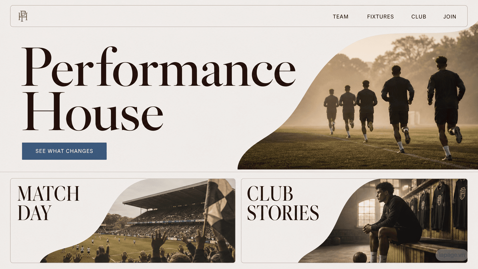 Preview of the related Performance House website direction