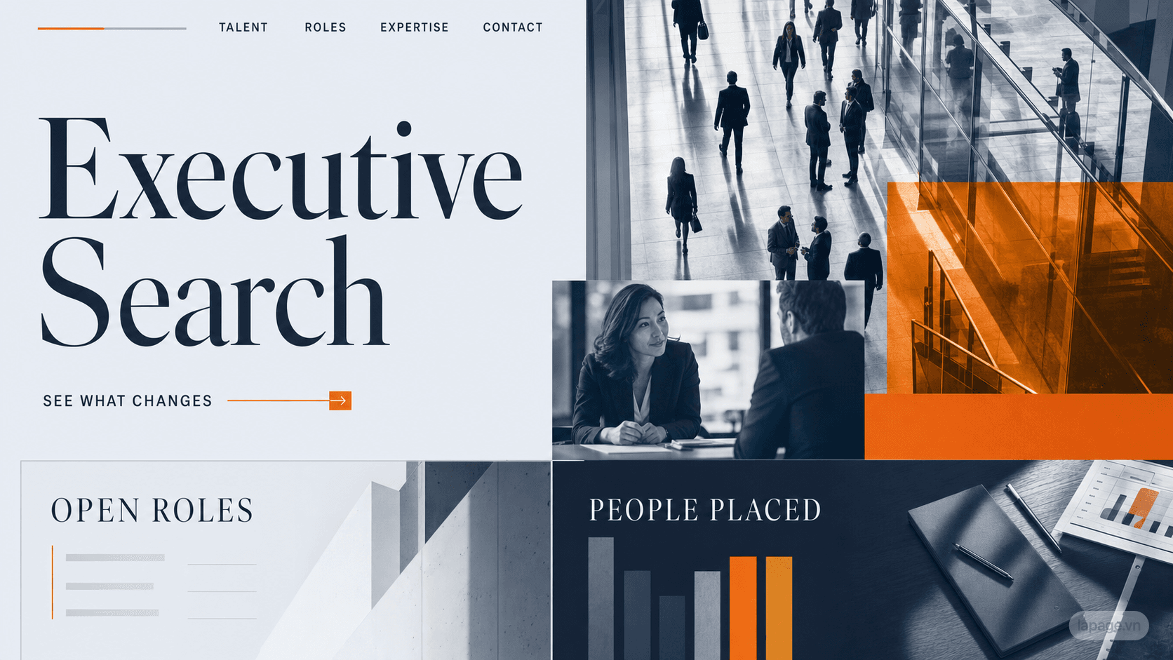 Preview of the related Executive Search website direction