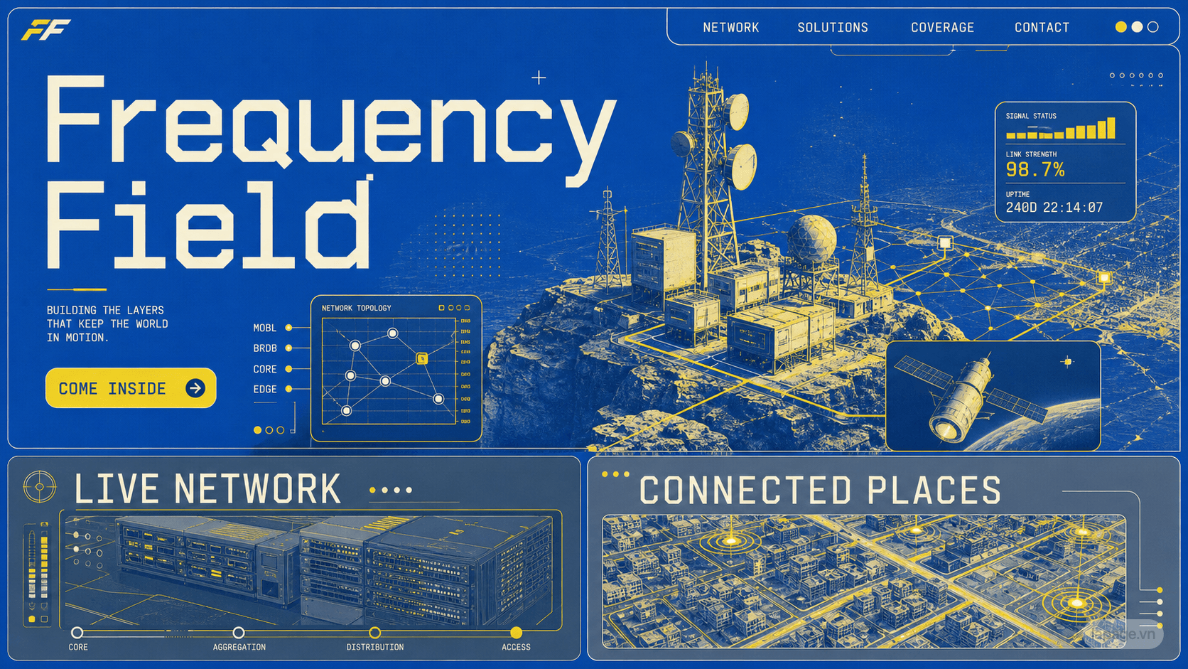 Preview of the related Frequency Field website direction