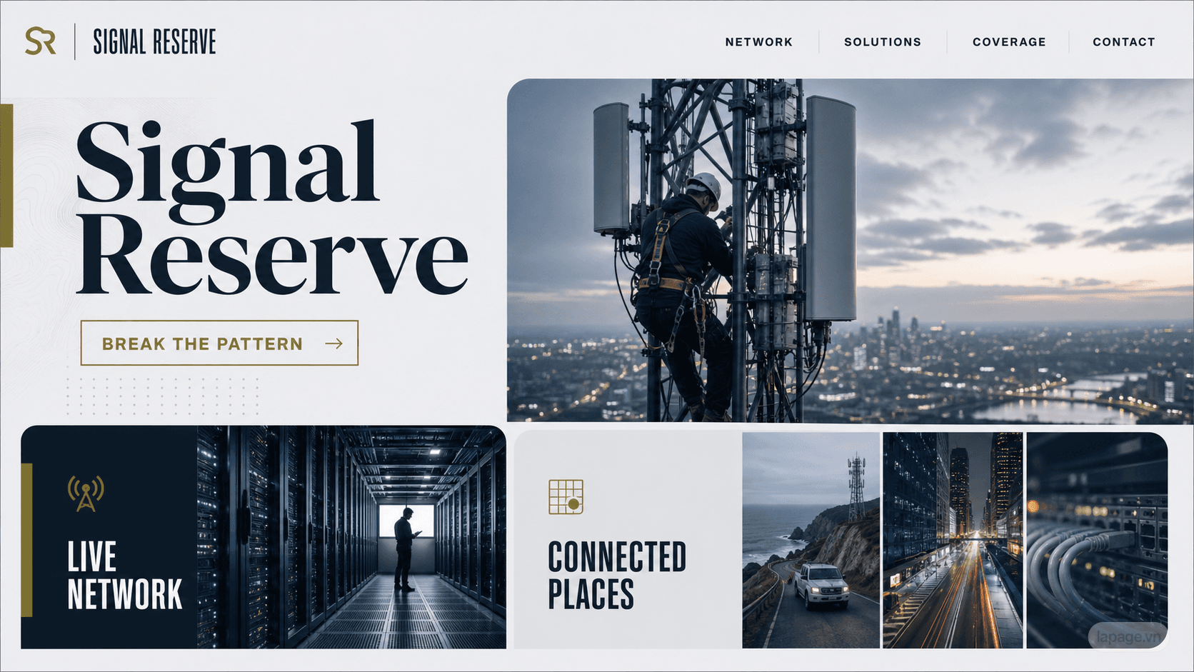 Preview of the related Signal Reserve website direction