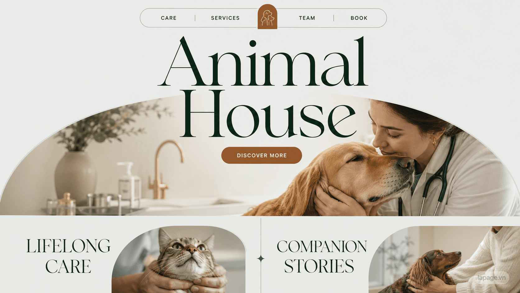 Preview of the related Animal House website direction