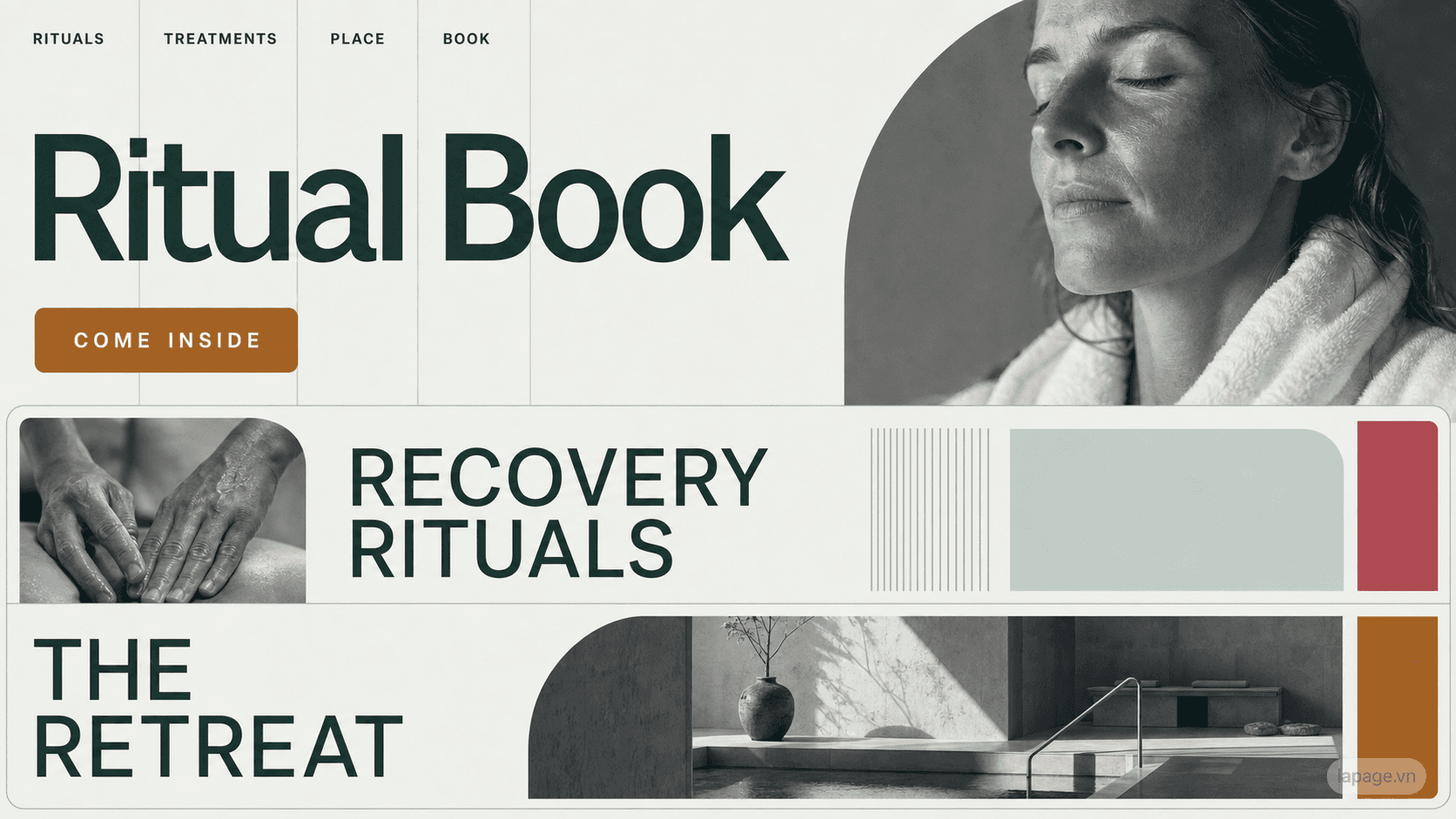 Preview of the related Ritual Book website direction