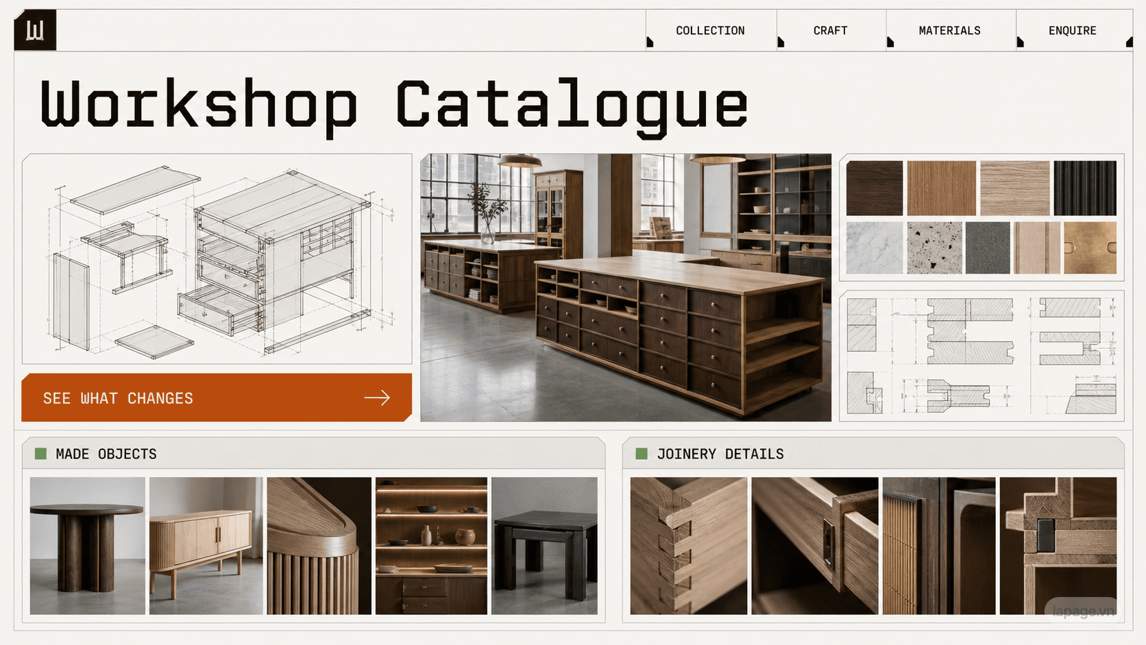 Preview of the related Workshop Catalogue website direction