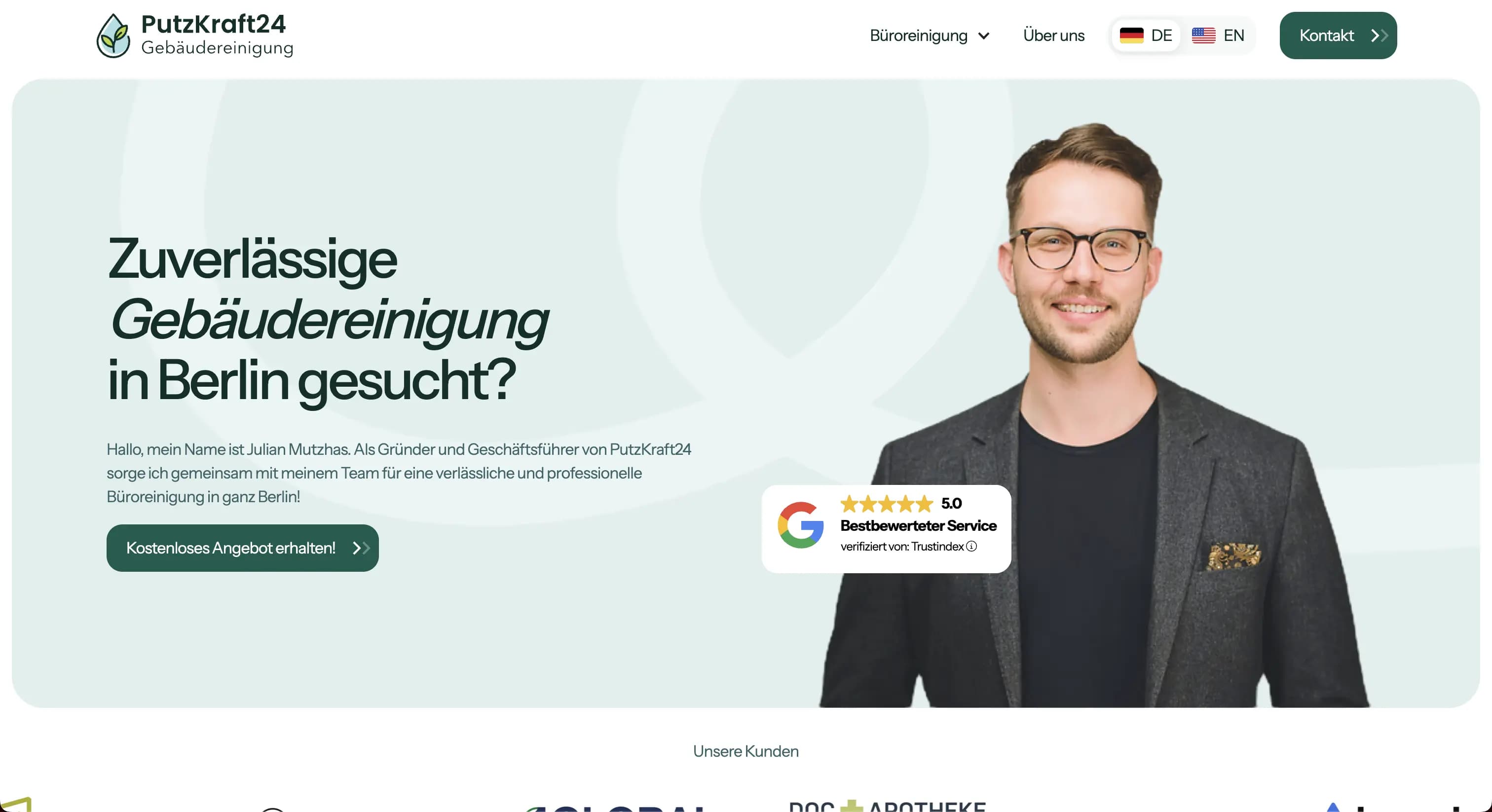 Putzkraft 24 website