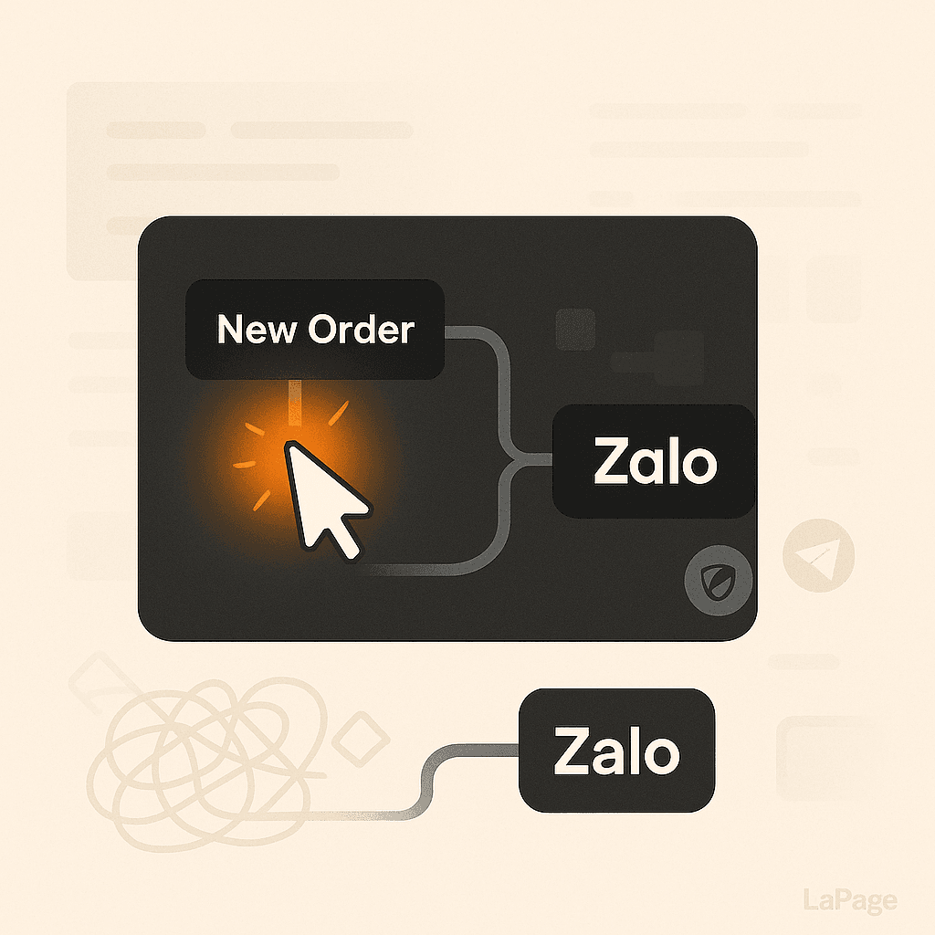 Automating Zalo Messages in 3 Clicks with LaPage